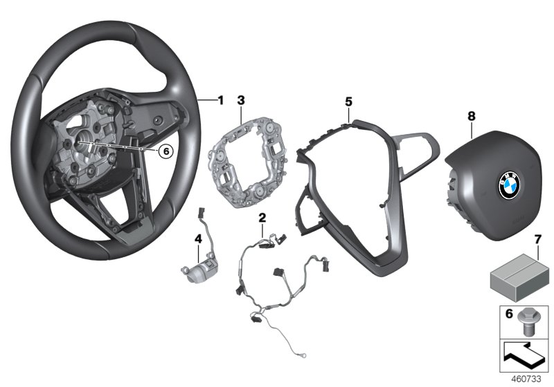 Airbag sports steering wheel multifunct.