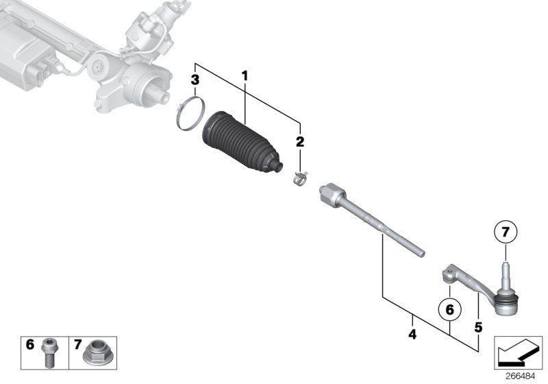 Steering linkage/tie rods