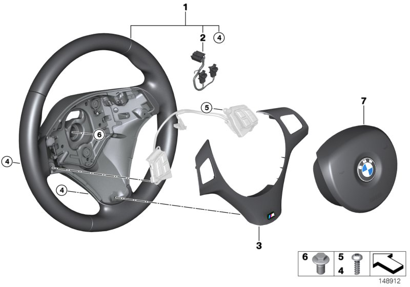 M sports strng whl,airbag,multifunction