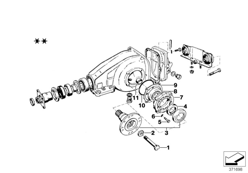 Differential-housing/housing cover