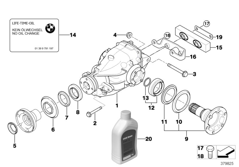 Final drive, input/output, 4-wheel