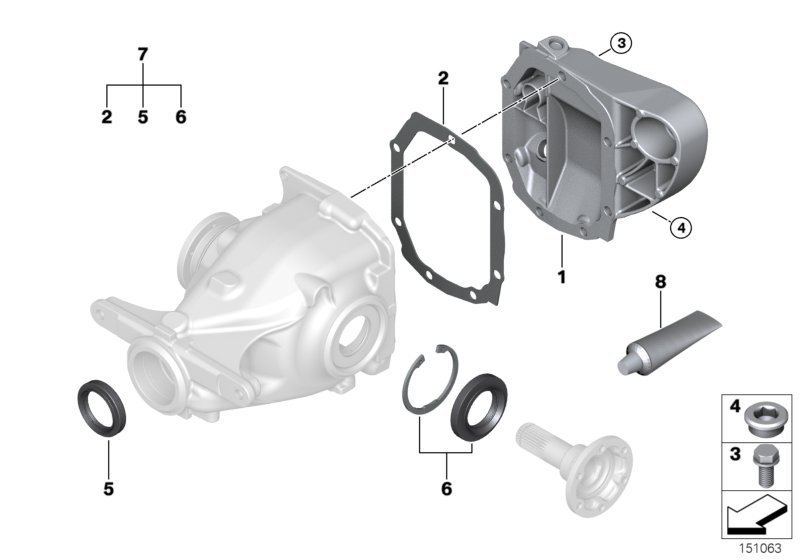 Final drive, gasket set