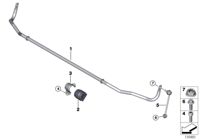 Stabilizer, rear