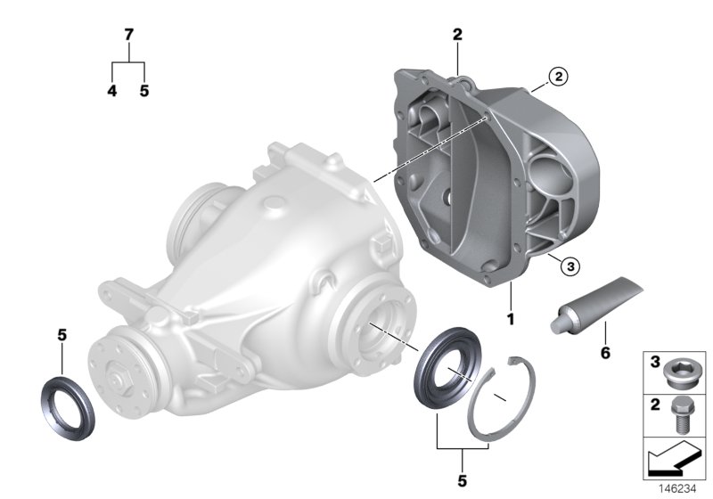 Final drive, gasket set