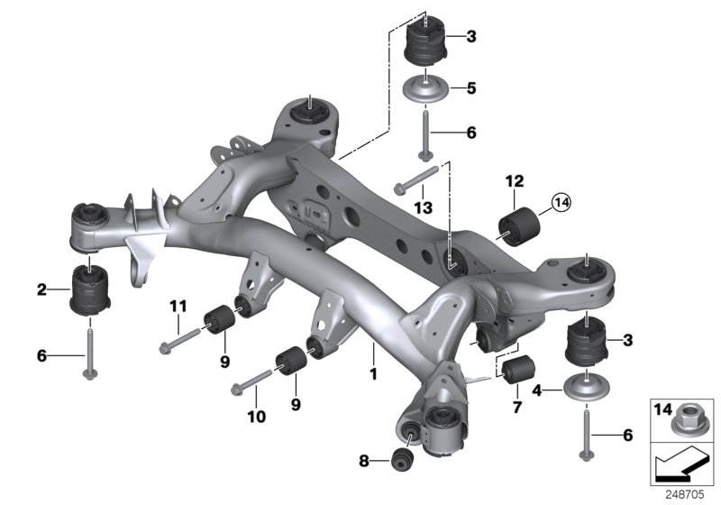Rear axle carrier