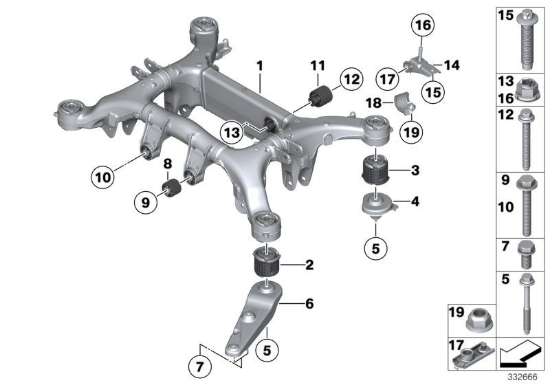 Rear axle carrier
