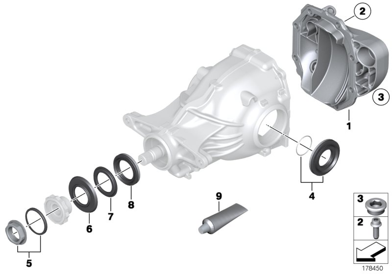 Rear-axle-drive parts