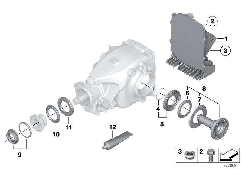 Final drive, gasket set
