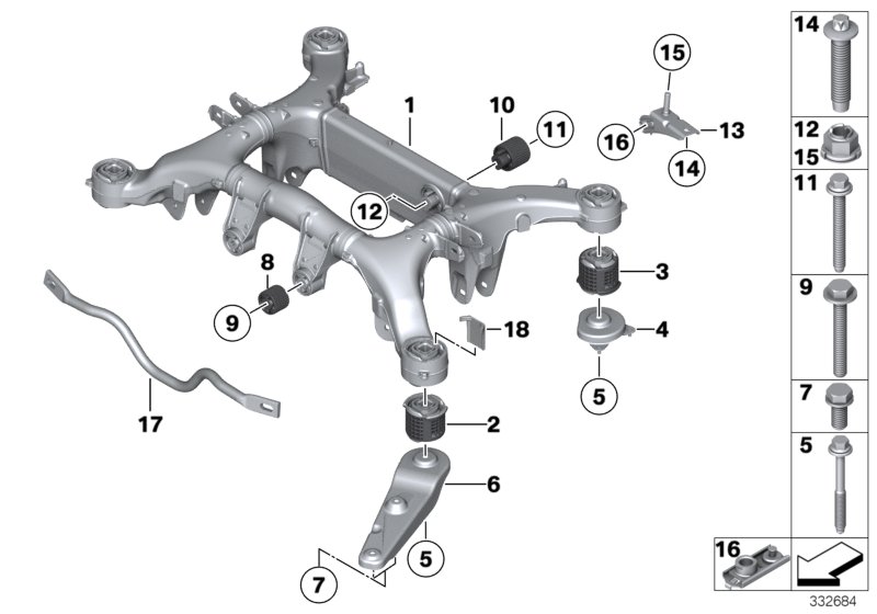 Rear axle carrier