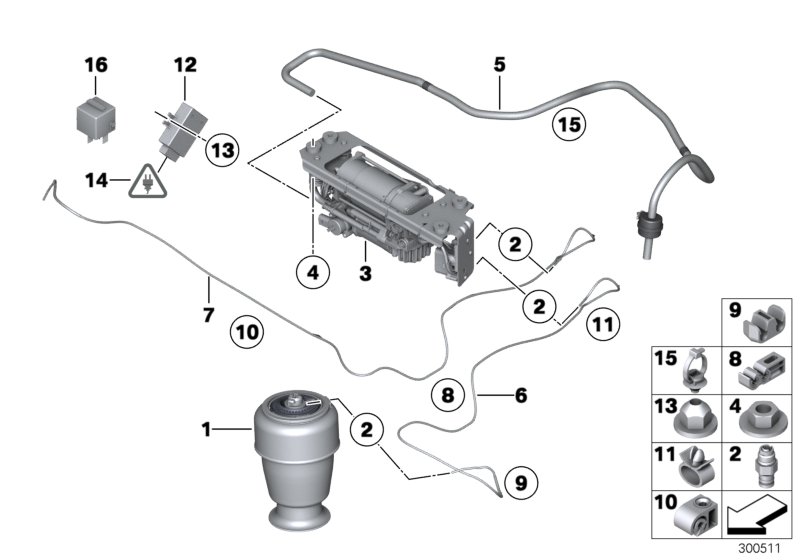 Levell.device, air spring and ctrl unit