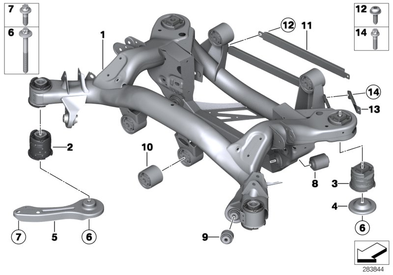 Rear axle carrier