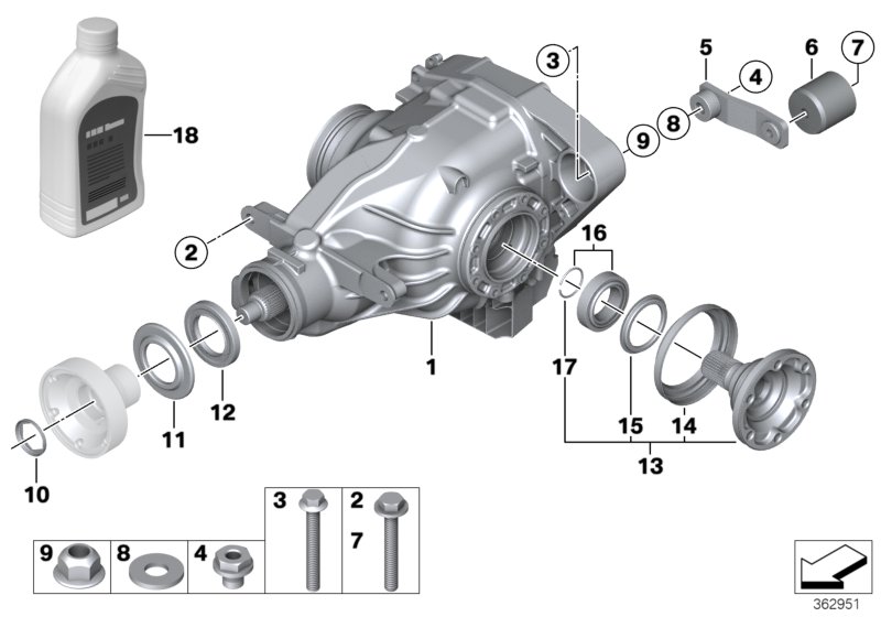 Differential-drive/output