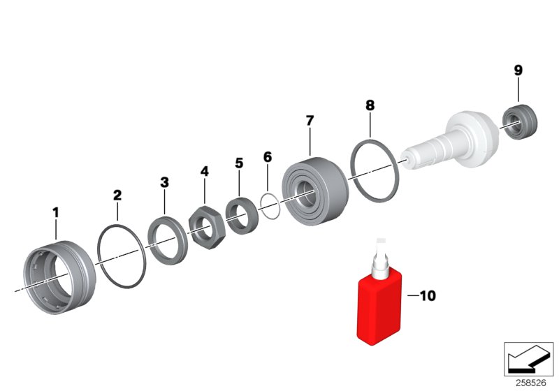 Bearing, bevel gear