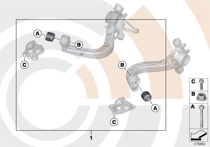 Repair kit, trailing arm