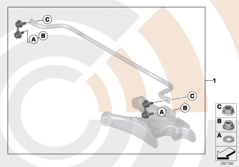 Repair kit, anti-roll bar links