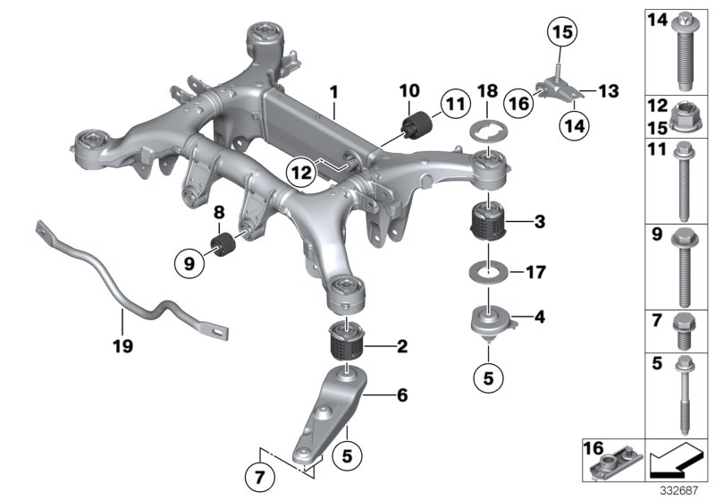 Rear axle carrier