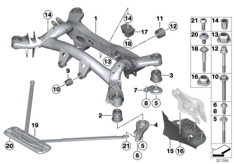 Rear axle carrier