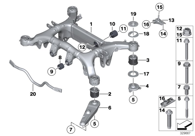 Rear axle carrier