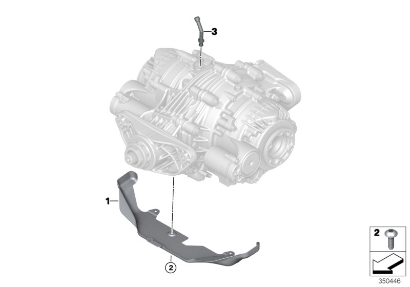 Rear axle differential QMV add-on parts
