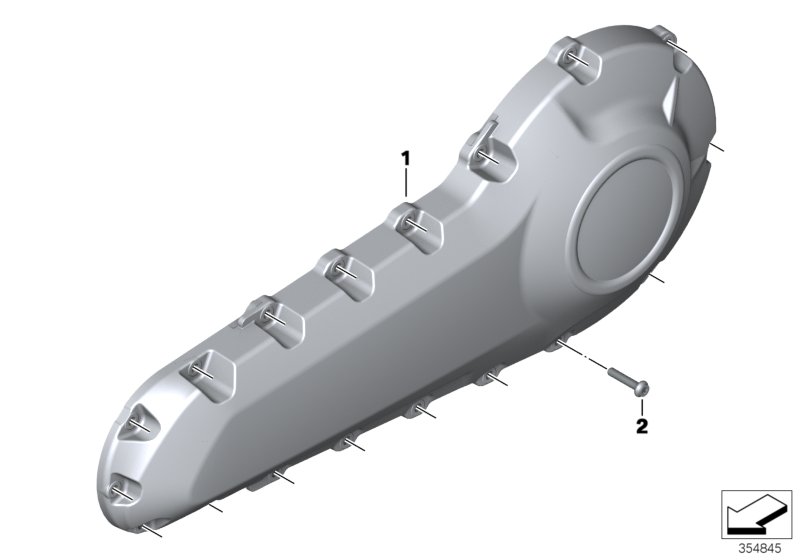 Rear wheel swinging arm cover