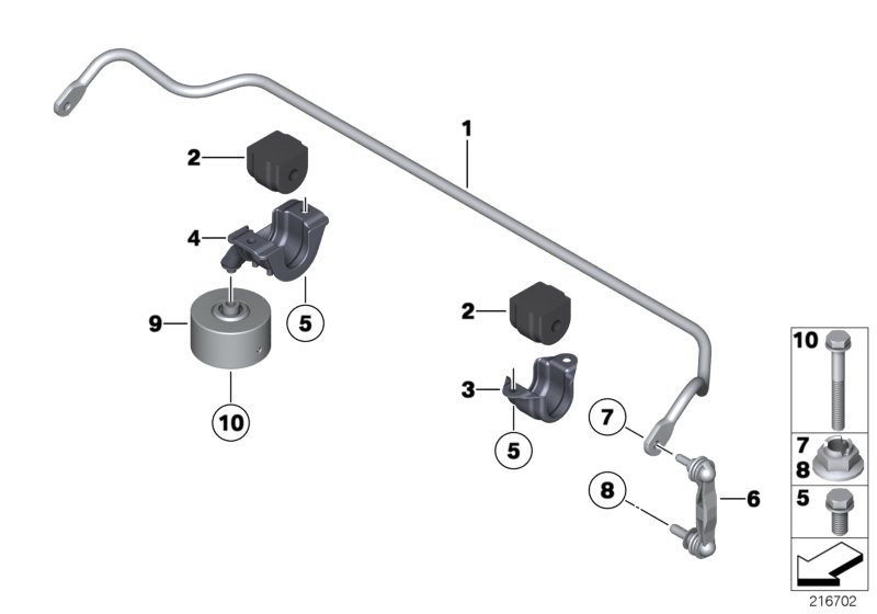 Stabilizer, rear