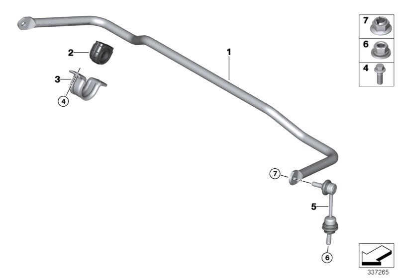 Stabilizer, rear