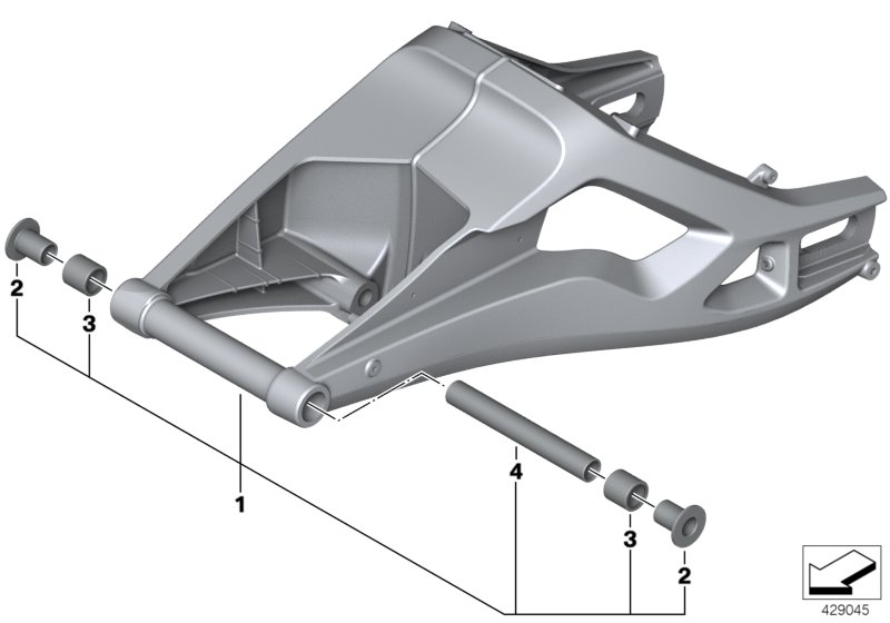Rear wheel swinging arm