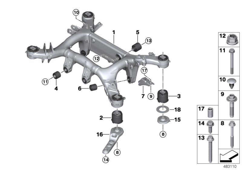 Rear axle carrier