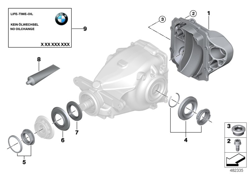 Rear-axle-drive parts