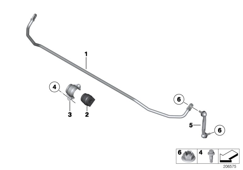 Stabilizer, rear
