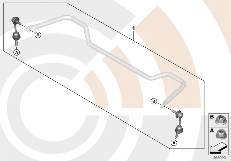 Repair kit, anti-roll bar links
