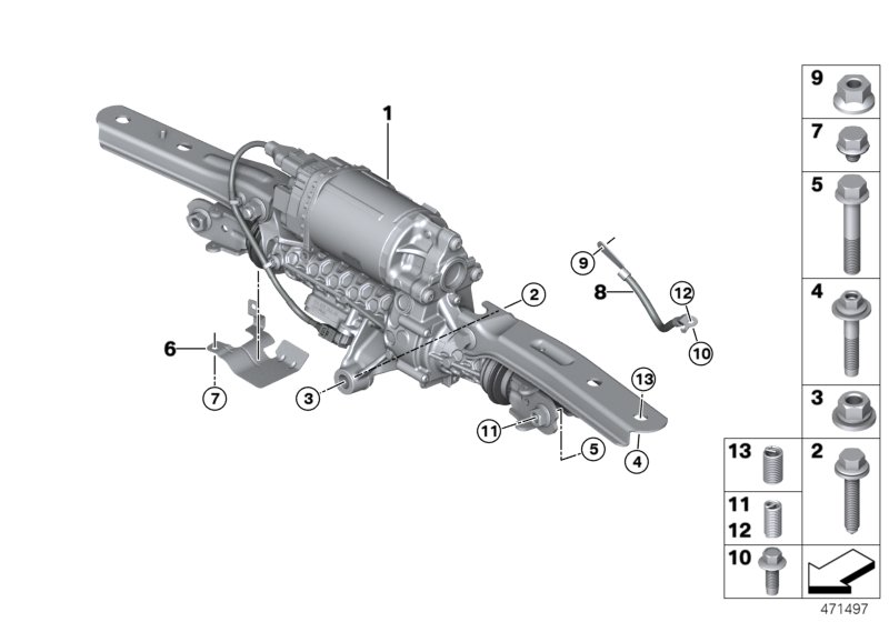 Actuator HSR/mounting parts/control unit