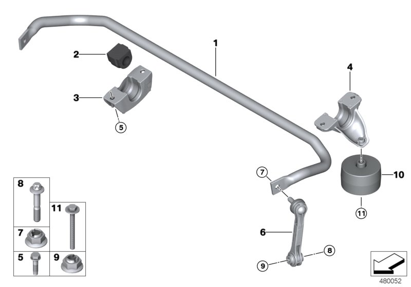 Stabilizer, rear