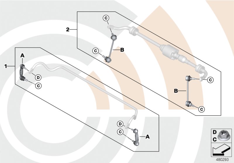 Repair kit, anti-roll bar links