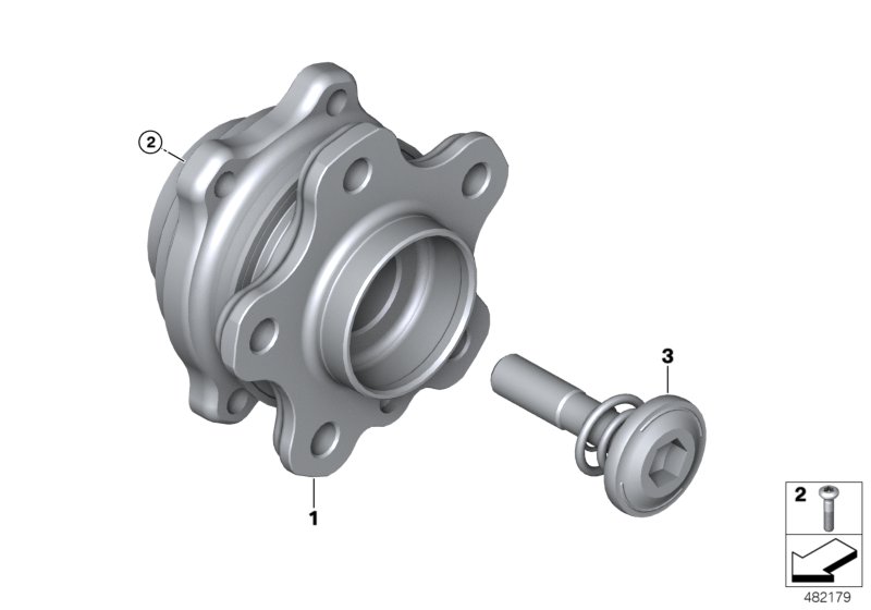 Side shaft/wheel bearings