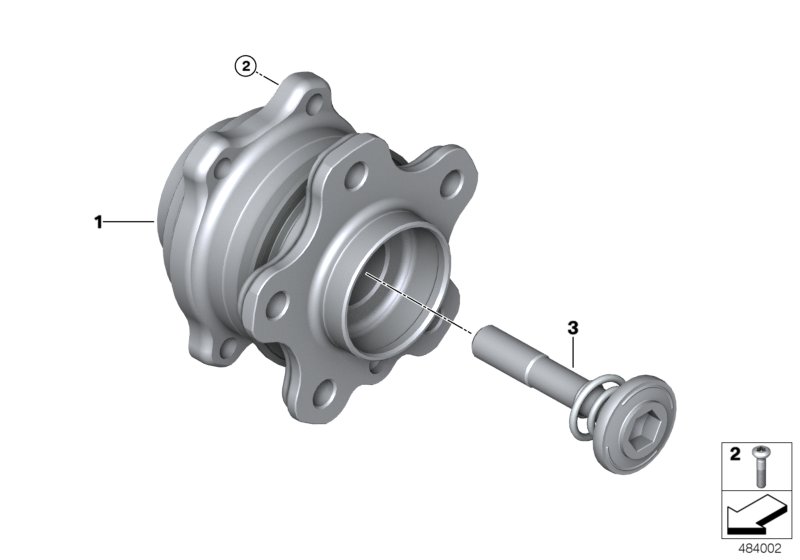 Side shaft/wheel bearings
