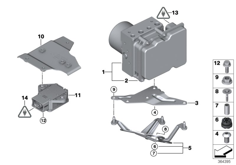 Hydro unit DXC/fastening/sensors