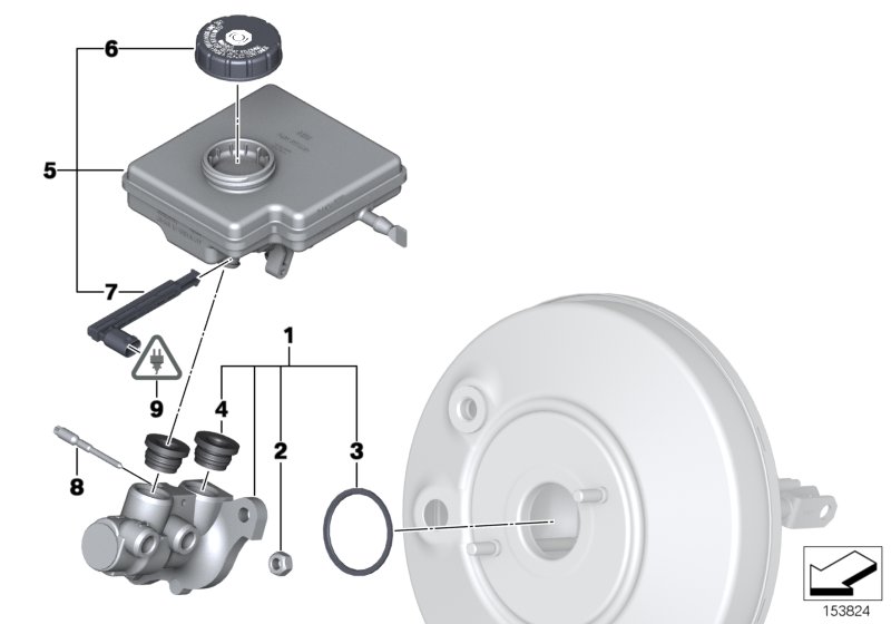 Brake master cylinder/expansion tank