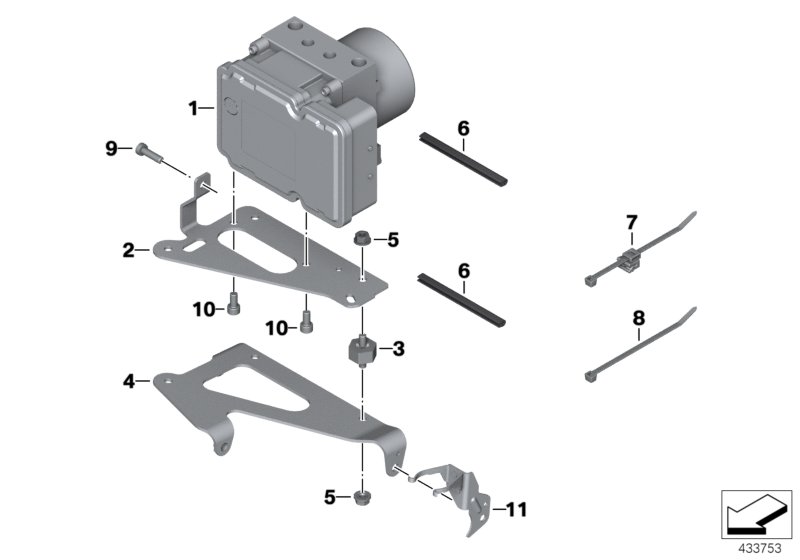 Pressure modulator, I-ABS generation 2