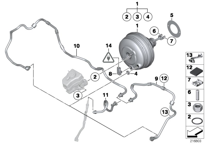 Power brake unit depression