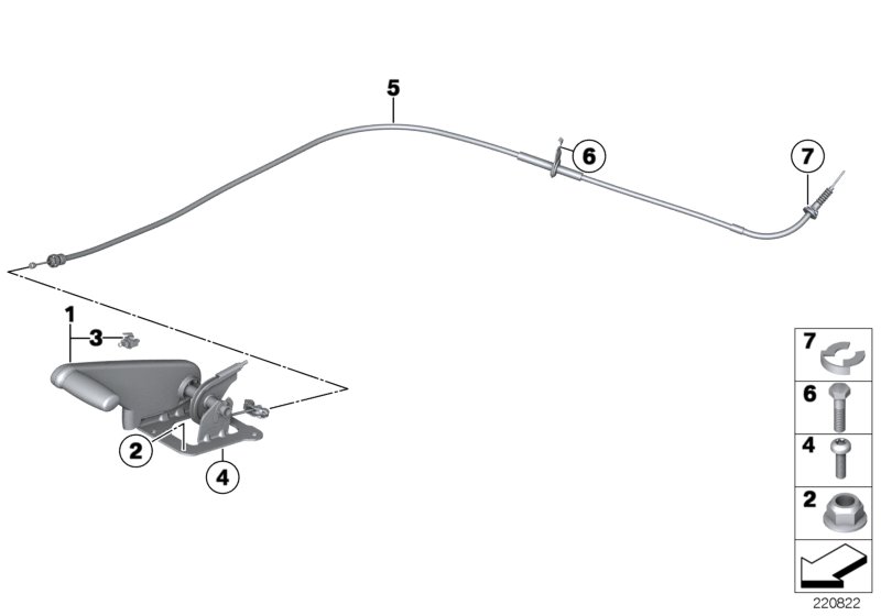 Handbrake lever