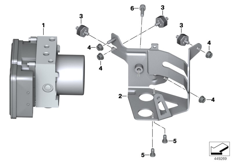 Pressure modulator, I-ABS generation 2