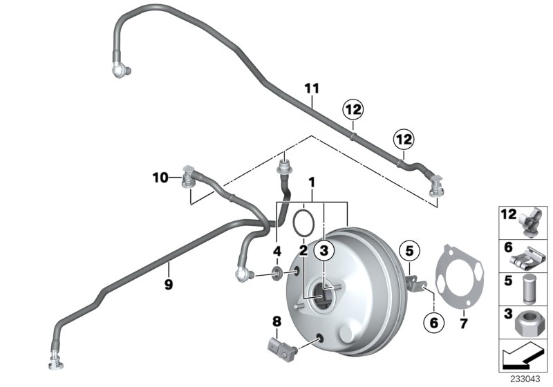 Power brake unit depression
