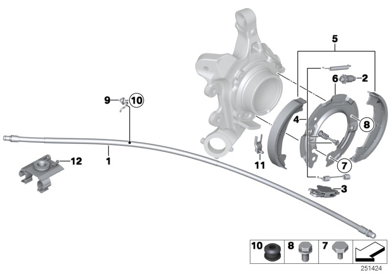 Parking brake / brake pads