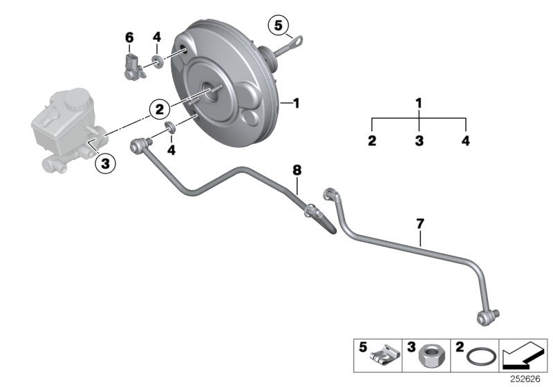 Power brake unit depression