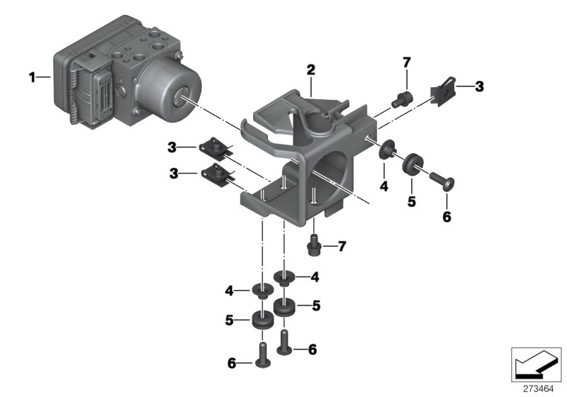 Pressure modulator ABS