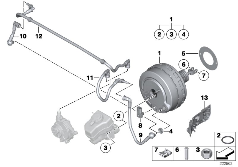 Power brake unit depression