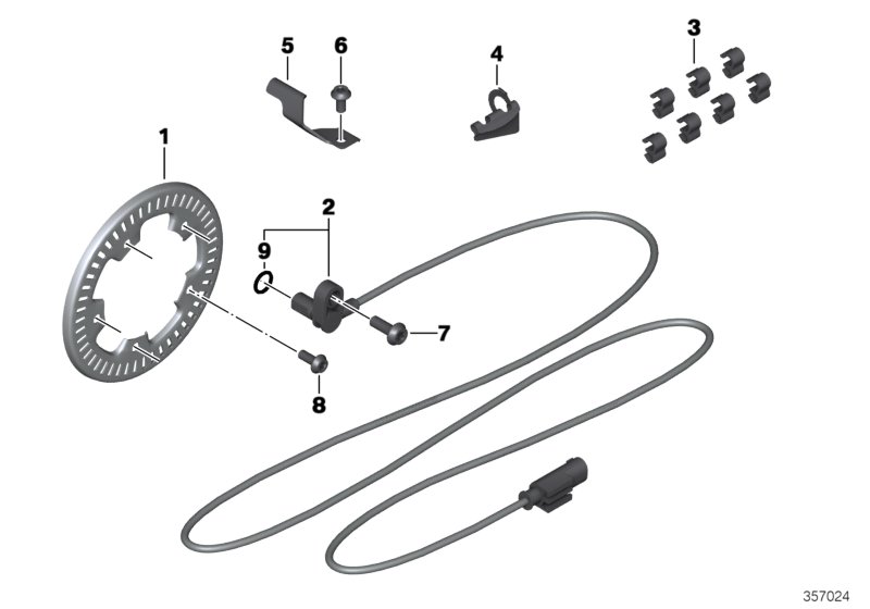 Speed sensor, front