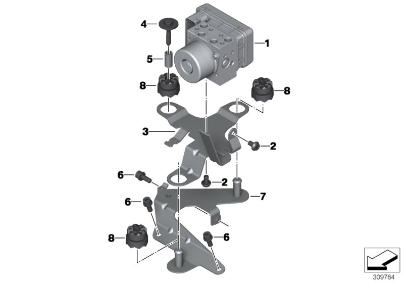 Pressure modulator ABS