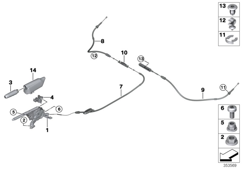 Handbrake lever